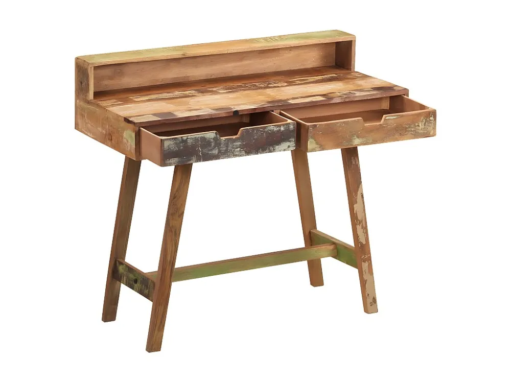 Ergonômico Premium Secretária em madeira reciclada maciç