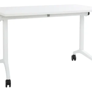 Estante de Arquivo Secretária dobrável com rodas branca 120 x 60 cm CAVI