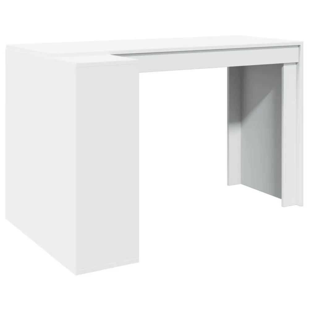 Madeira Maciç Secretária 123,5x73,5x75 cm derivados de madeira branco