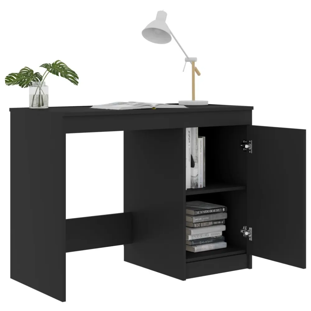 Organizador de Cabos Secretária 100x50x76 cm derivados de madeira cinzento