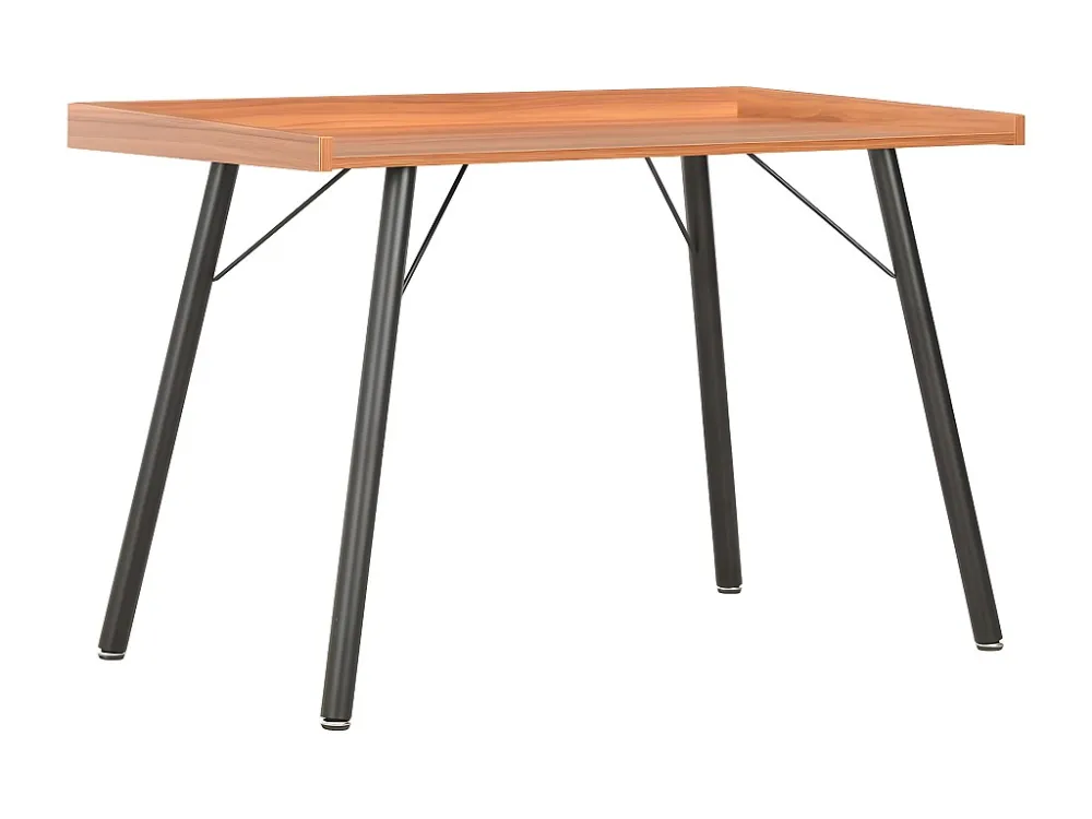 Secretária 90x50x79 cm castanho com Gaveta com Chave