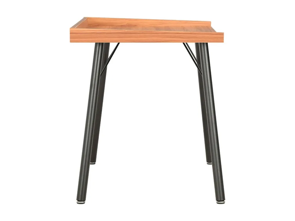 Secretária 90x50x79 cm castanho com Gaveta com Chave