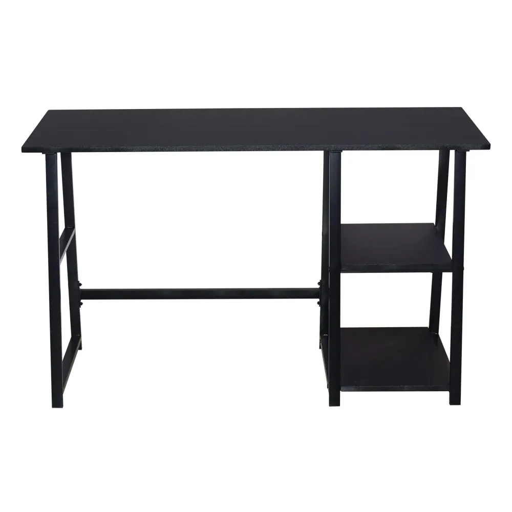 Secretária Com Prateleiras Preto para Trabalho Remoto