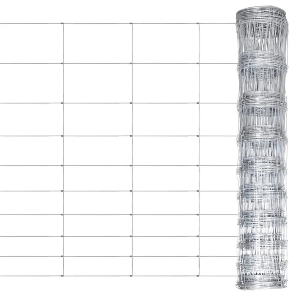 Aparador de Borda Cerca de jardim 50x1,2 m ço galvanizado prateado