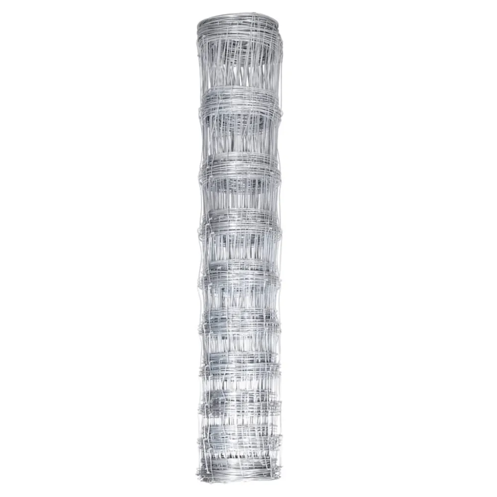 Aparador de Borda Cerca de jardim 50x1,2 m ço galvanizado prateado