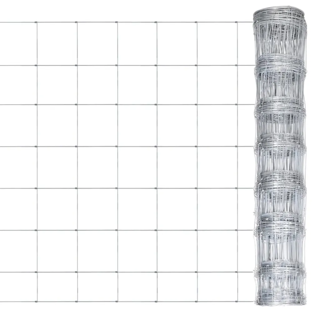 Cerca de jardim 50x1 m ço galvanizado prateado para Canteiros Apertados