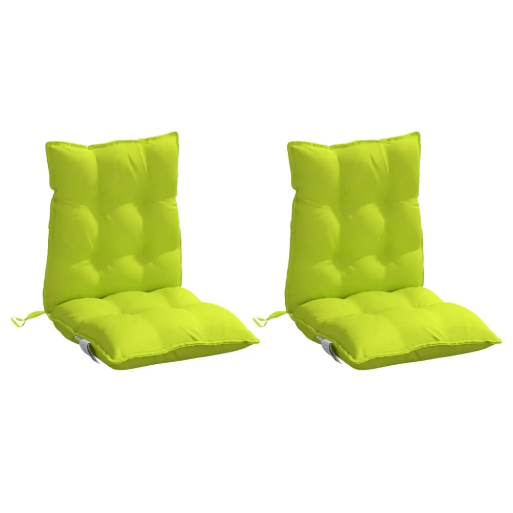 Almofadões cadeira encosto baixo 2 pcs oxford verde resplandecente