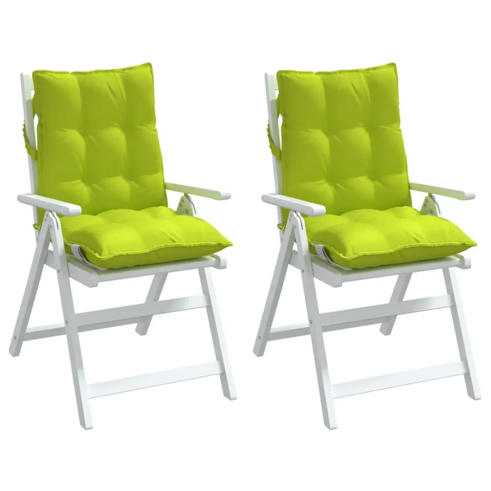 Almofadões cadeira encosto baixo 2 pcs oxford verde resplandecente