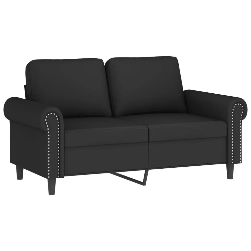 Banco de Madeira para 2 pcs conjunto de sofás com almofadas veludo preto