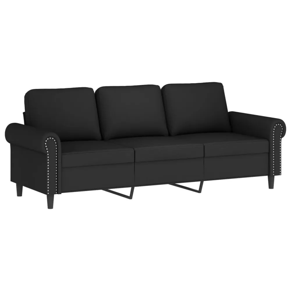 Banco de Madeira para 2 pcs conjunto de sofás com almofadas veludo preto