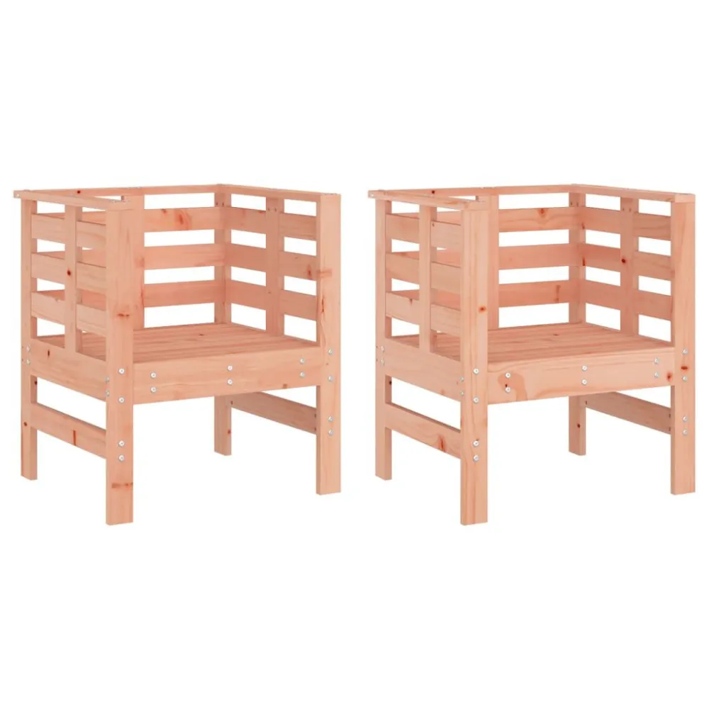 Cadeira de Balanço Cadeiras de jardim 2 pcs 61,5x53x71cm madeira de douglas maciç