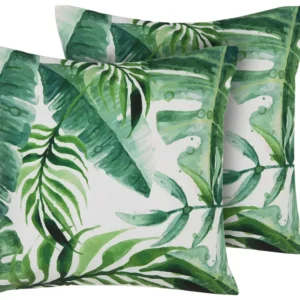 Cadeira Dobrável Conjunto de 2 almofadas de jardim verde 45 x 45 cm PAVELLI