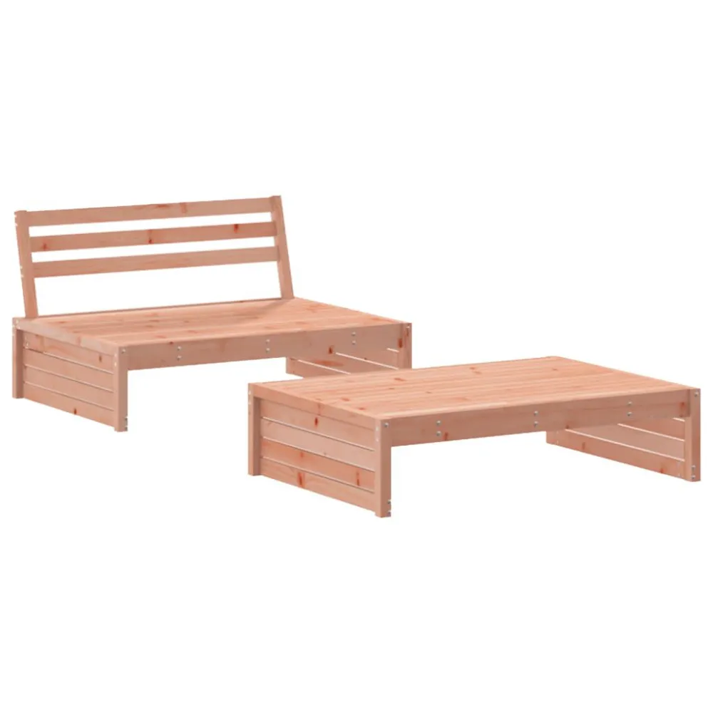 Cadeira Dobrável 2 pcs conjunto lounge de jardim madeira de douglas maciç