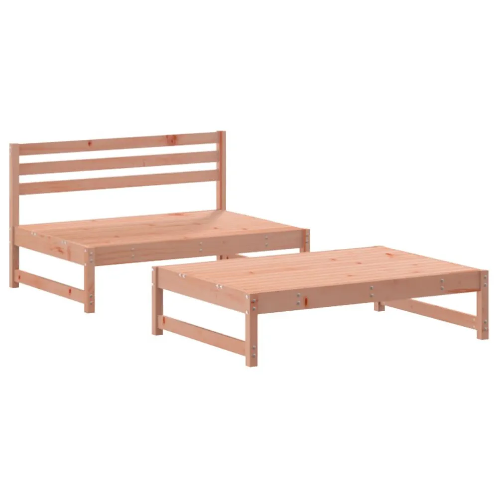 Cadeira Dobrável 2 pcs conjunto lounge de jardim madeira de douglas maciç