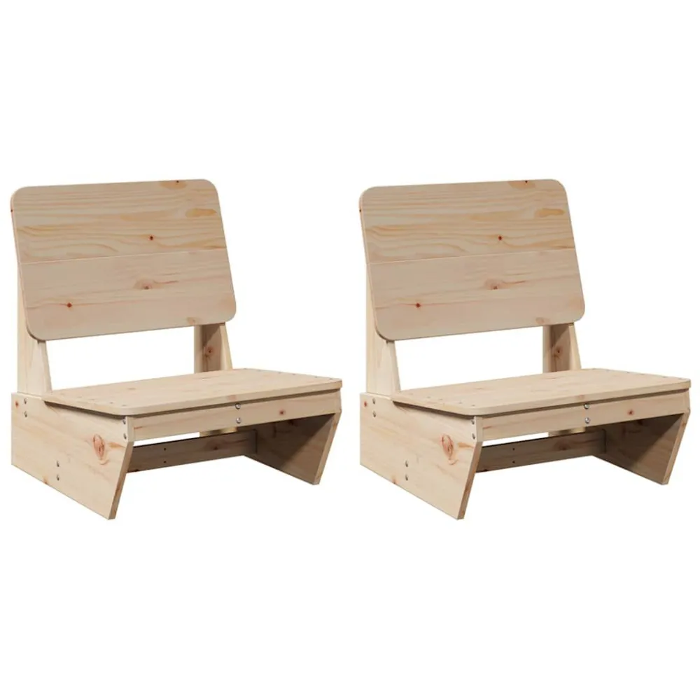 Cadeira de Jardim Cadeiras de jardim 2 pcs 60x64x70,5 cm pinho maciço