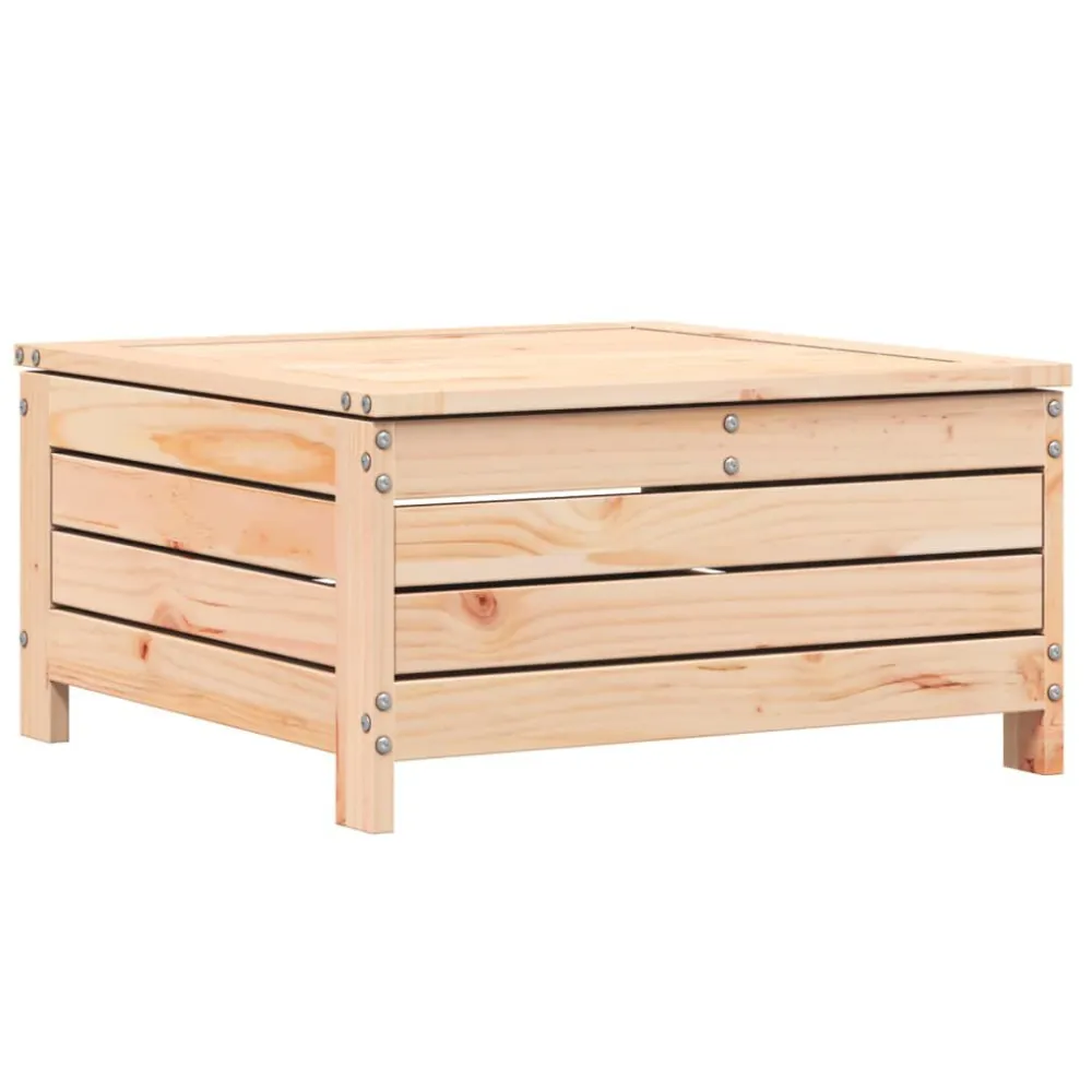 Conjunto Completo de Apoio pés para jardim 62x63,5x32 cm madeira de pinho maciç