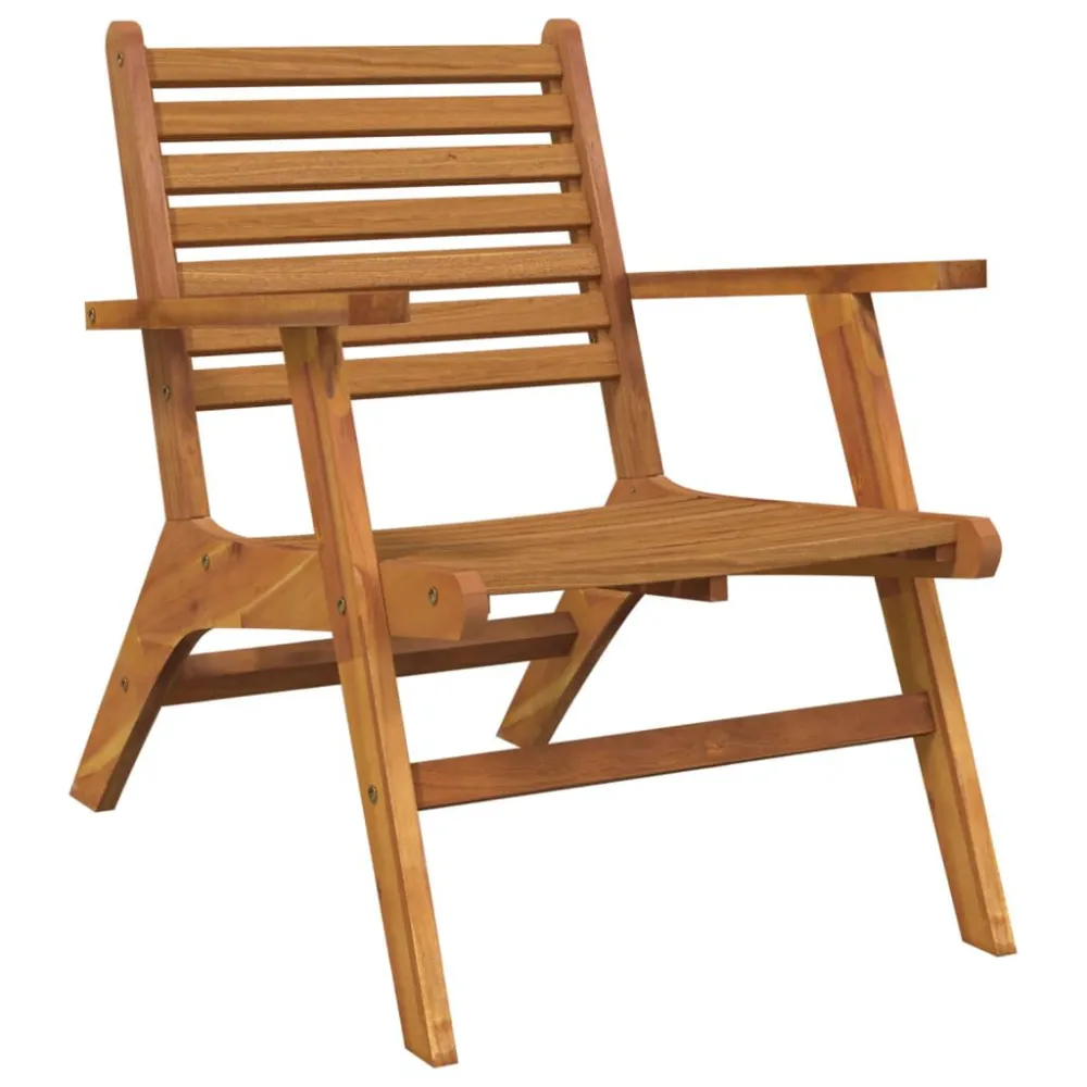 Design Ergonômico e Confortável Cadeiras de jardim 2 pcs madeira de acácia maciç