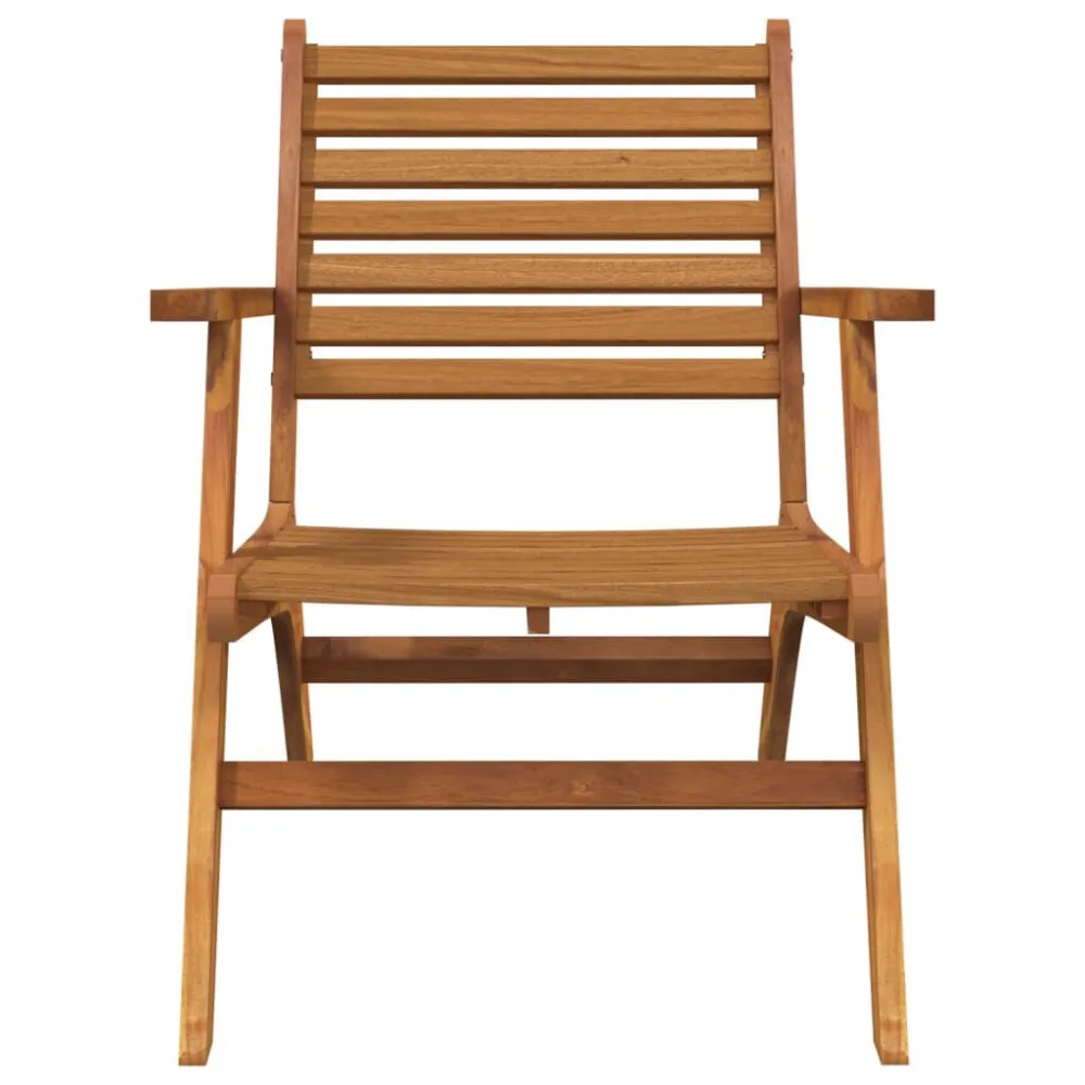 Design Ergonômico e Confortável Cadeiras de jardim 2 pcs madeira de acácia maciç