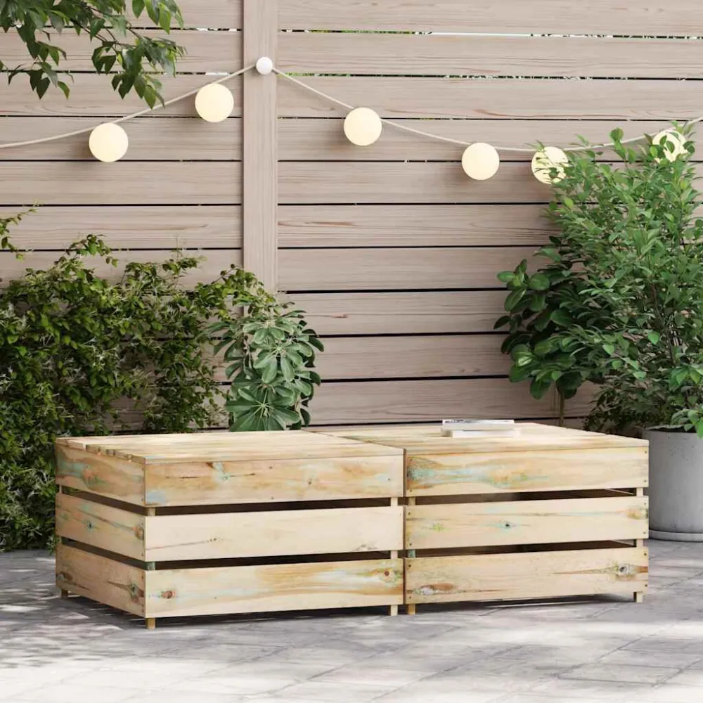 Design Ergonômico e Confortável Mesas de paletes para jardim 2 pcs pinho impregnado