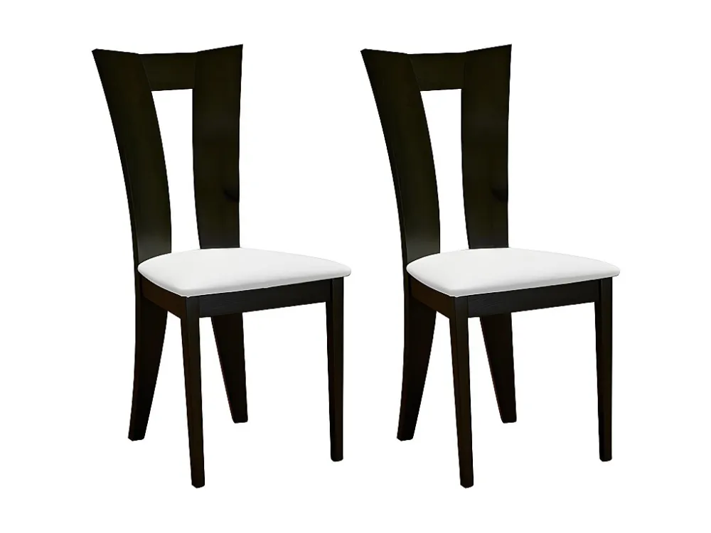 Premium Resistente ao Tempo Lote de 2 cadeiras TIFFANY - Faia maciç - Branco e wenge