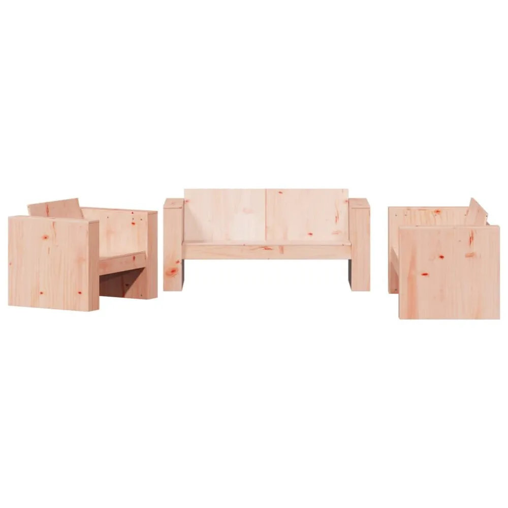 Premium Resistente ao Tempo 2 pcs conjunto lounge de jardim madeira de douglas maciç