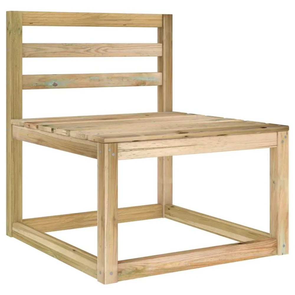 Premium Resistente ao Tempo Sofás de centro paletes para jardim 2pcs pinho impregnado verde