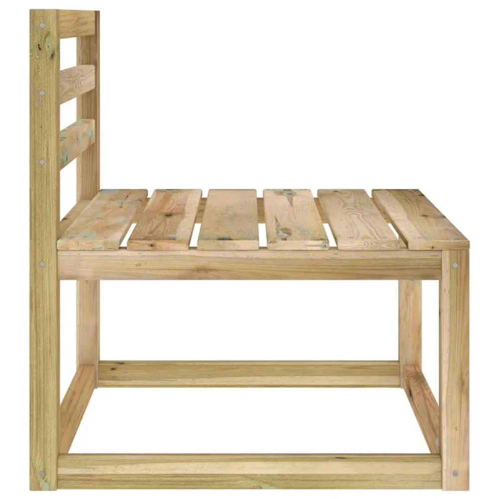 Premium Resistente ao Tempo Sofás de centro paletes para jardim 2pcs pinho impregnado verde