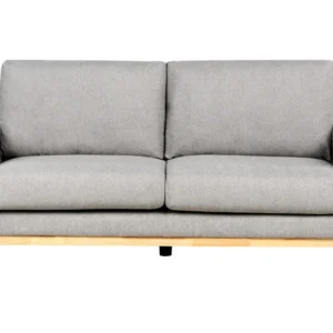 2 Seater Fabric Sofa Grey SIGGARD com Revestimento em Textilene