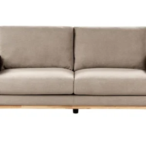 2 Seater Fabric Sofa Taupe SIGGARD em Ferro Forjado