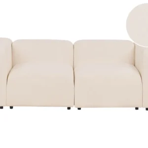 2 Seater Modular Boucle Sofa Beige FALSTERBO