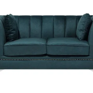 2 Seater Velvet Fabric Sofa Teal GAULA