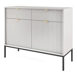Aparador com Portas Aparador AVON SB104 2D2D 104x39x83 Cinzento