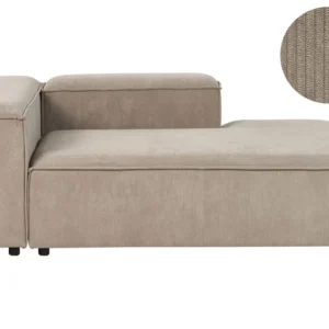 Aparador com Portas Chaise-longue à esquerda em bombazine taupe ARDAL