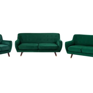 Aparador com Portas Conjunto de sofás em veludo verde esmeralda BODO