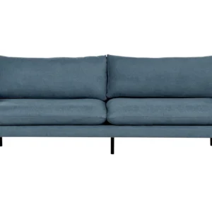 Design Premium Sofá de 3 lugares em tecido azul VINTERBRO