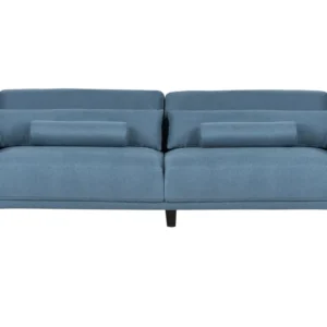 Design Premium Sofá 3 lugares em tecido azul ANGE