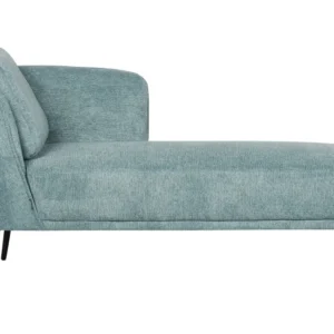 Estante para TV Chaise-longue em tecido azul à esquerda ARTHEZE