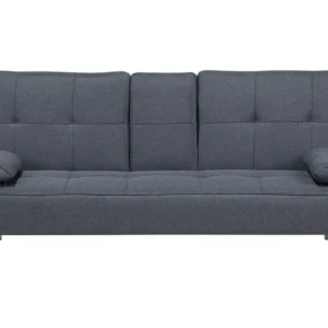 Fabric Sofa Bed Dark Grey ROXEN para Apartamento Pequeno
