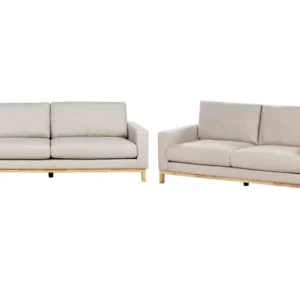Mesa de Centro Fabric Living Room Set Tom neutro SIGGARD