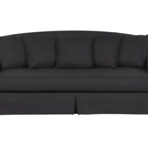 Mesa de Centro Sofá 3 lugares estofado preto GILJA