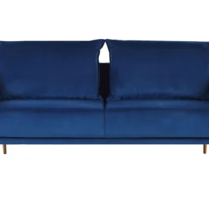 Mesa de Centro Sofá 3 lugares em veludo azul marinho MAURA