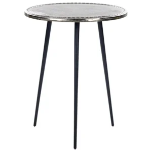 Metal Side Table Brilhante Black TELFER