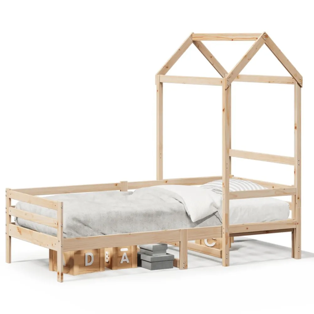 Poltrona Reclinável Sofá-cama com telhado 90x200 cm madeira de pinho maciç