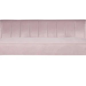 Prateleira Flutuante 3 Seater Veludo macio Sofa Pink ALSVAG