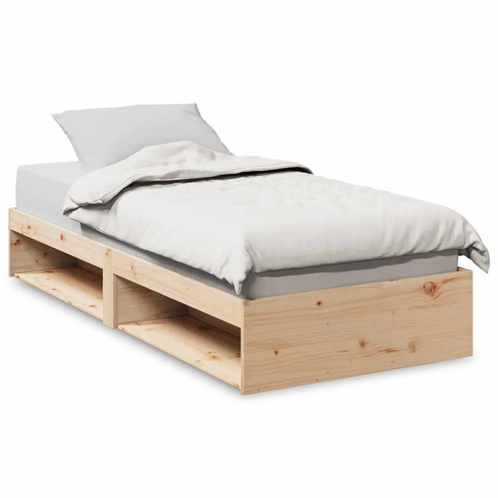 Prateleira Flutuante Sofá-cama sem colchão 90x190 cm madeira de pinho maciç