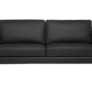 Rack para Eletrônicos 3 Seater Leather Sofa Preto SAVALEN