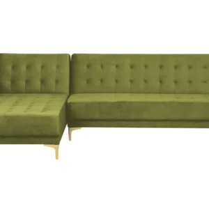 Right Hand Velvet Corner Sofa Oliva ABERDEEN