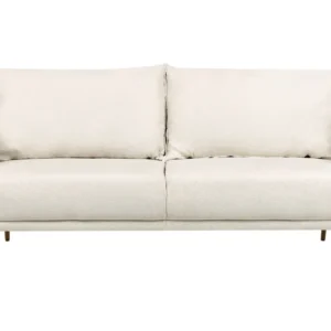 3 Seater Fabric Sofa Bege claro MAURA