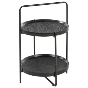 Side Table Carvão EVART com Garantia de 2 Anos