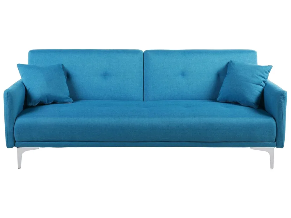 Sofá de Canto Sofá-cama de 3 lugares em tecido azul marinho LUCAN
